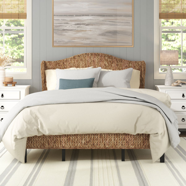 Wicker platform outlet beds